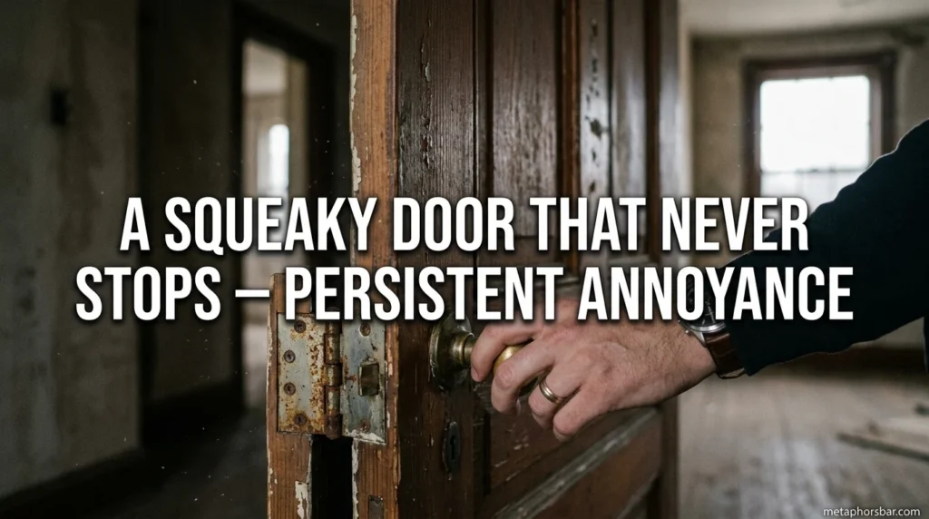 A Squeaky Door That Never Stops – Persistent Annoyance