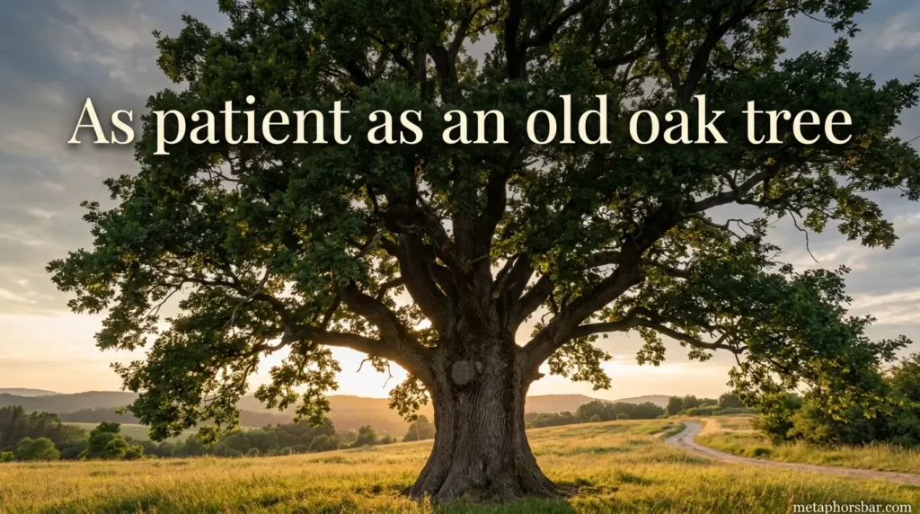 As patient as an old oak tree