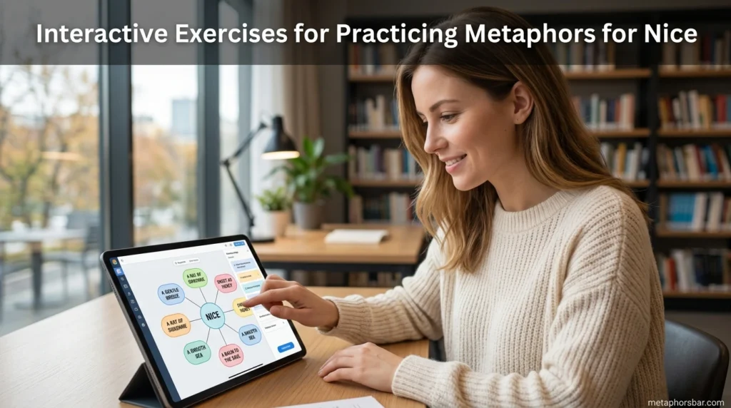 Interactive Exercises for Practicing Metaphors for Nice