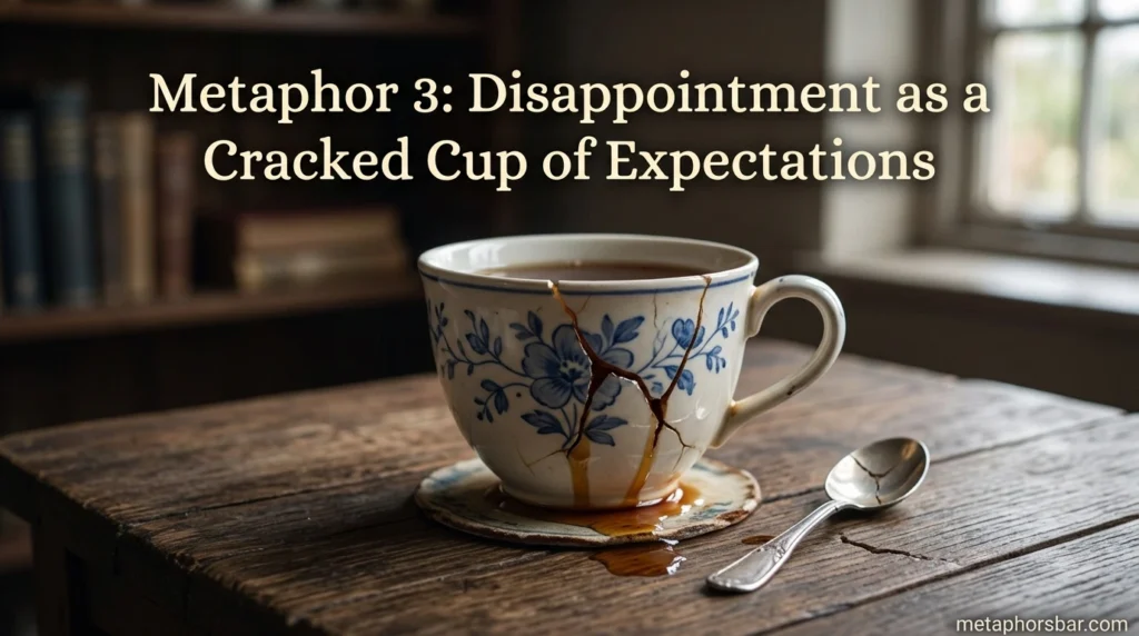 Metaphor 3: Disappointment as a Cracked Cup of Expectations