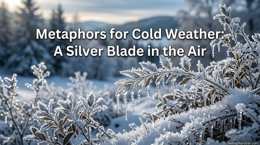 Metaphors for Cold Weather: A Silver Blade in the Air