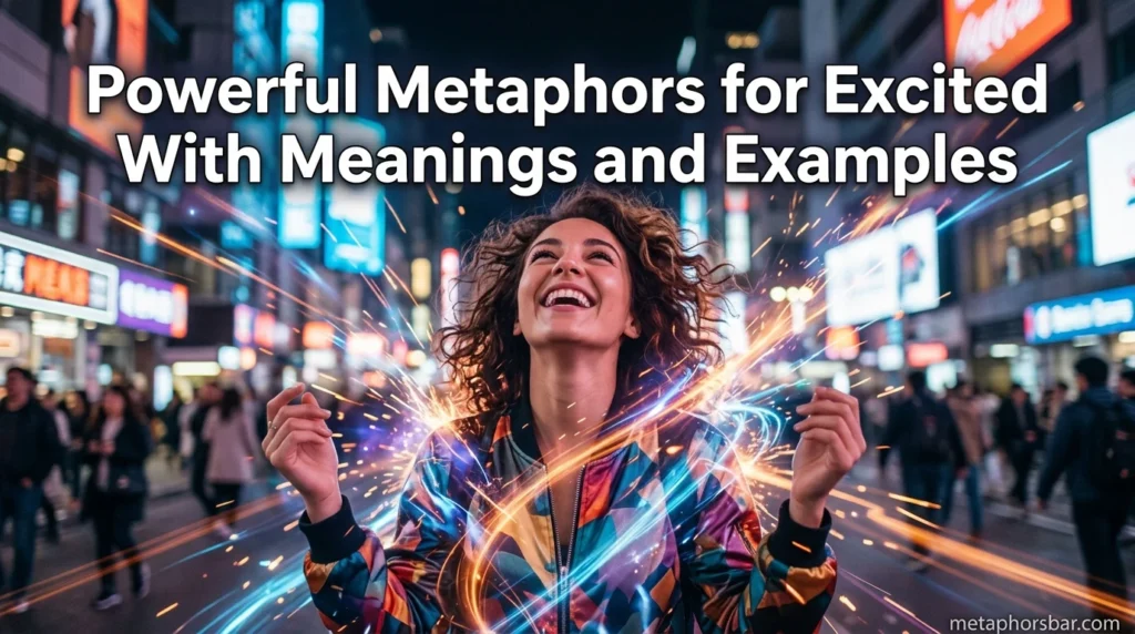 Powerful Metaphors for Excited With Meanings and Examples