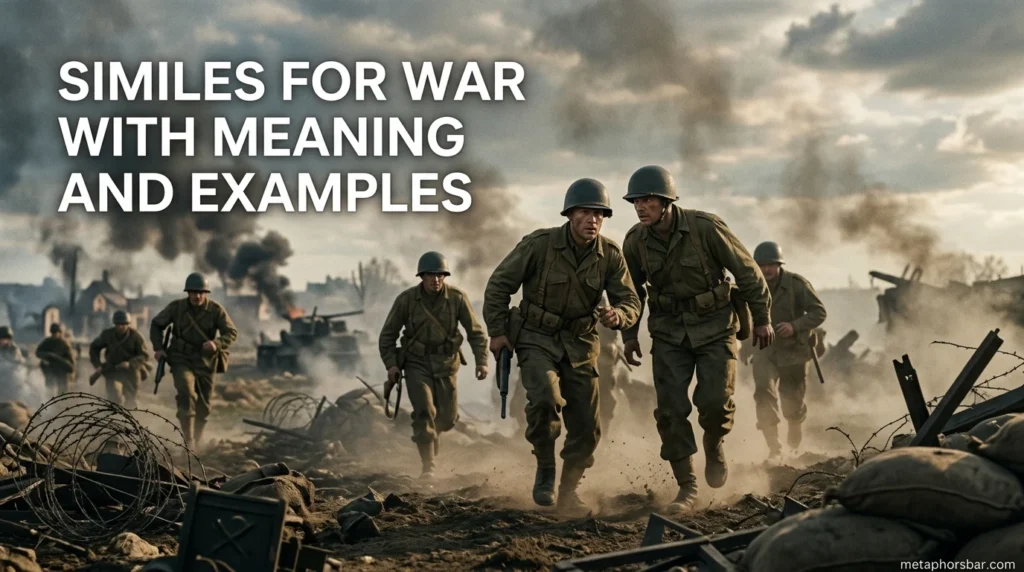 Similes for War with Meaning and Examples