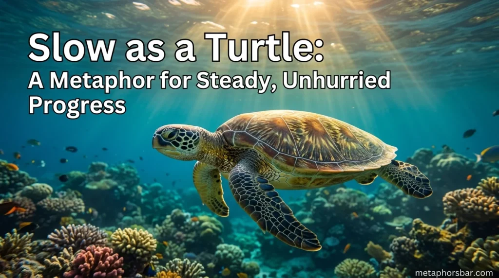 Slow as a Turtle: A Metaphor for Steady, Unhurried Progress