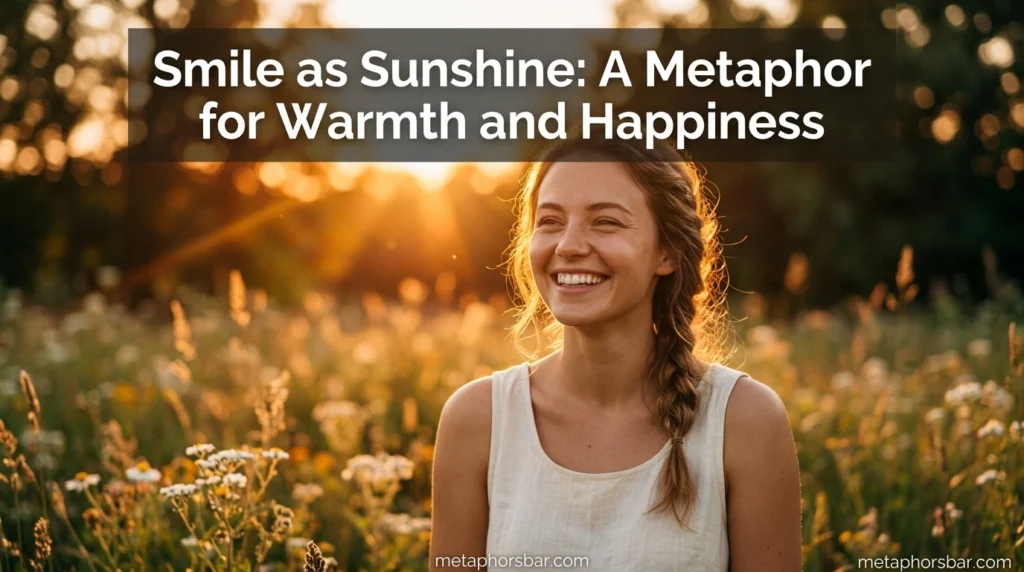 Smile as Sunshine: A Metaphor for Warmth and Happiness