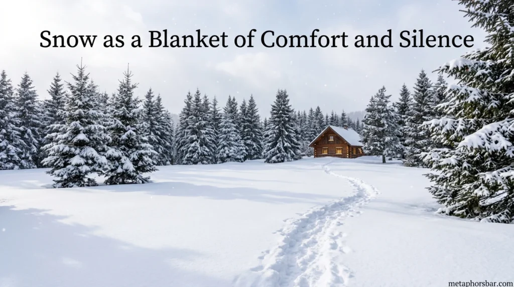 Snow as a Blanket of Comfort and Silence
