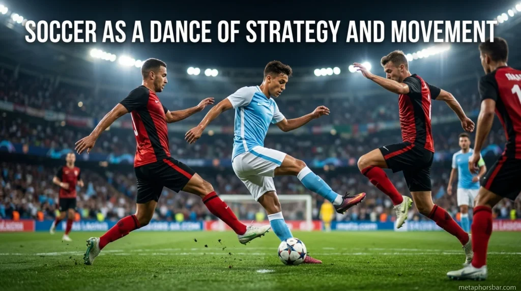 Soccer as a Dance of Strategy and Movement