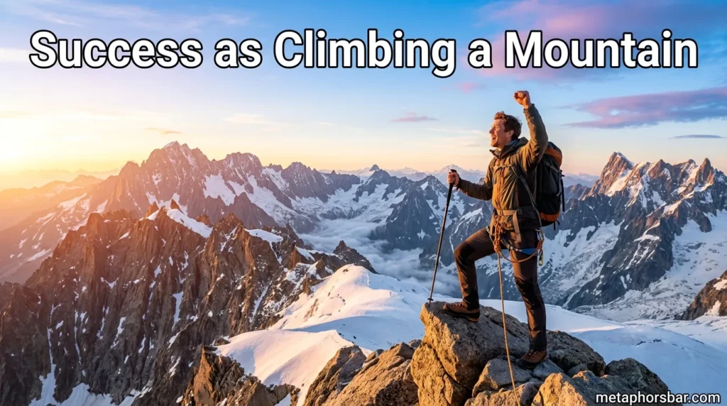 Success as Climbing a Mountain