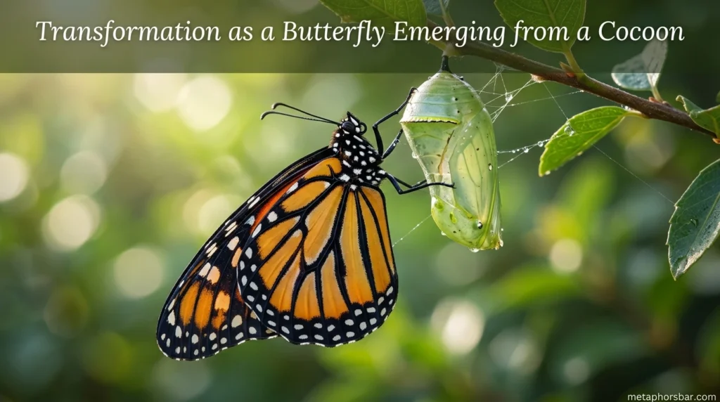 Transformation as a Butterfly Emerging from a Cocoon