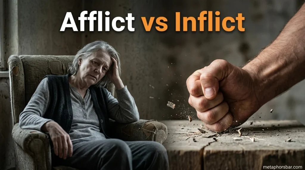 Afflict vs Inflict