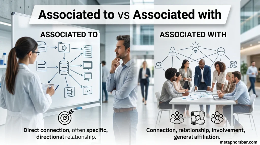 Associated to vs Associated with