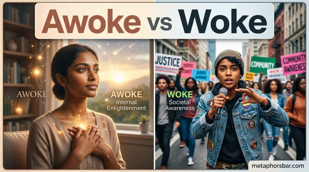 Awoke vs Woke