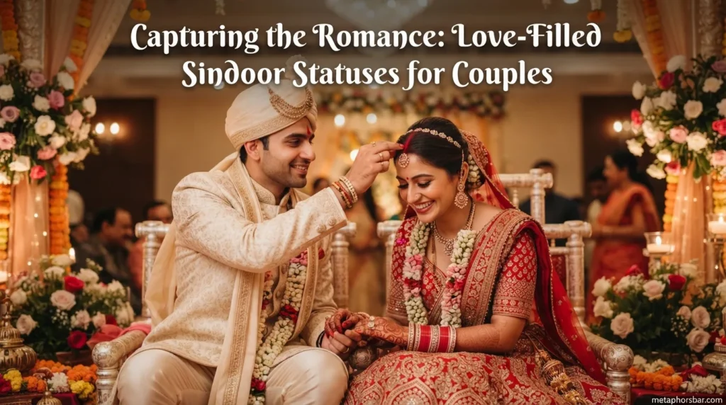 Capturing the Romance: Love-Filled Sindoor Statuses for Couples