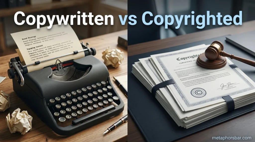 Copywritten vs Copyrighted