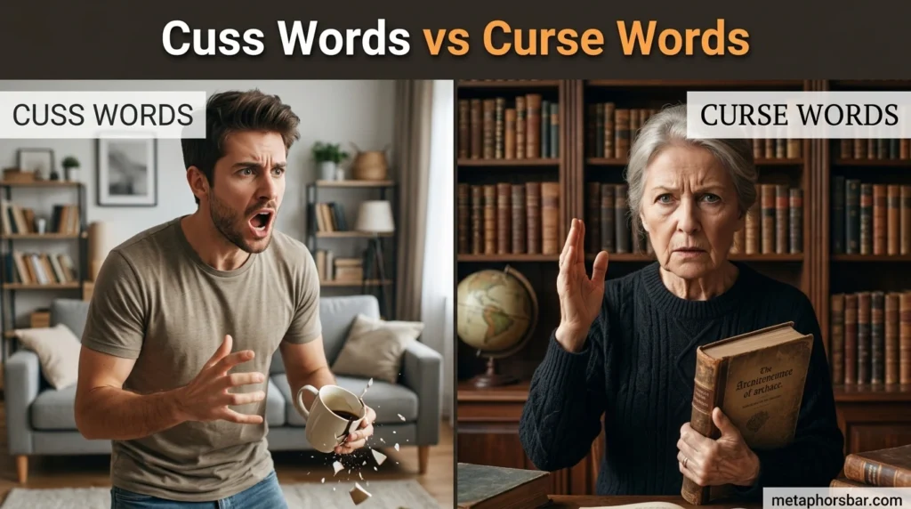 Cuss Words vs Curse Words
