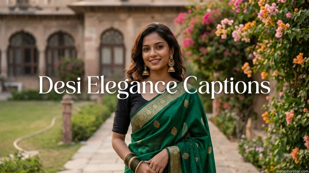 Desi Elegance Captions