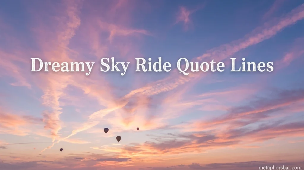 Dreamy Sky Ride Quote Lines
