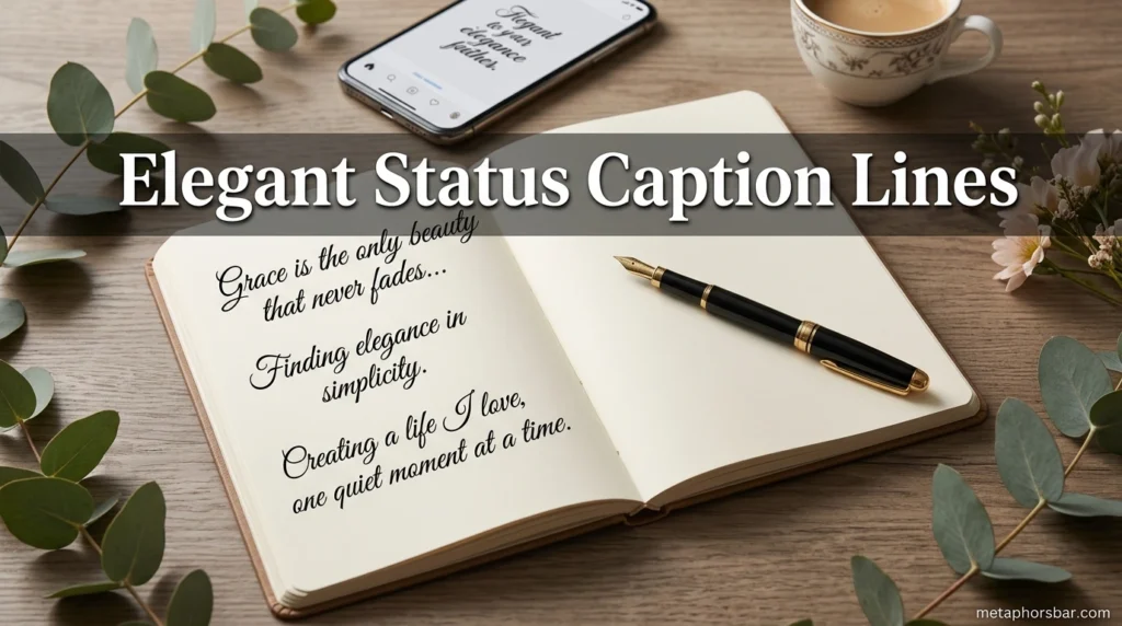 Elegant Status Caption Lines