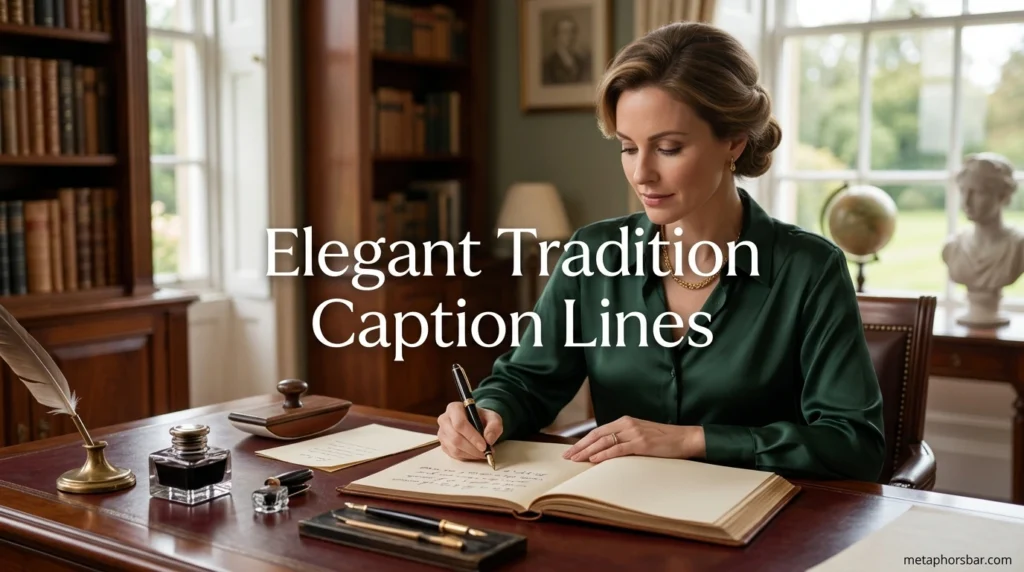 Elegant Tradition Caption Lines