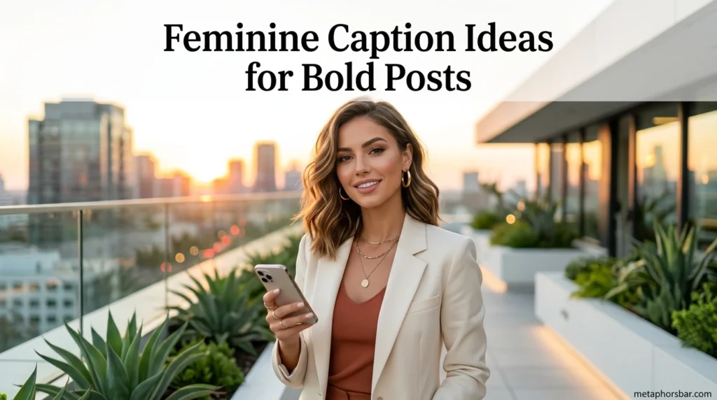 Feminine Caption Ideas for Bold Posts