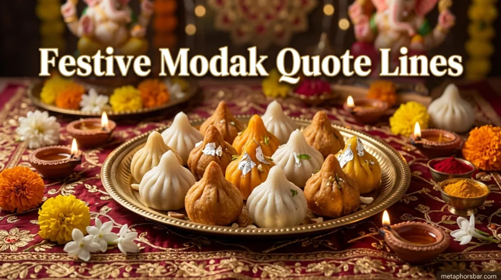 Festive Modak Quote Lines