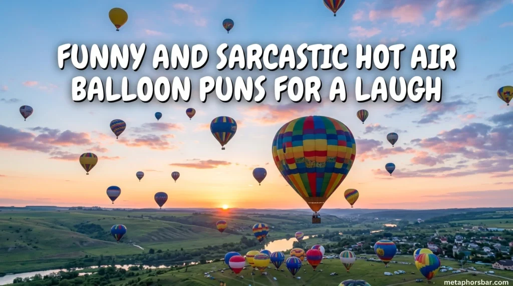 Funny and Sarcastic Hot Air Balloon Puns for a Laugh