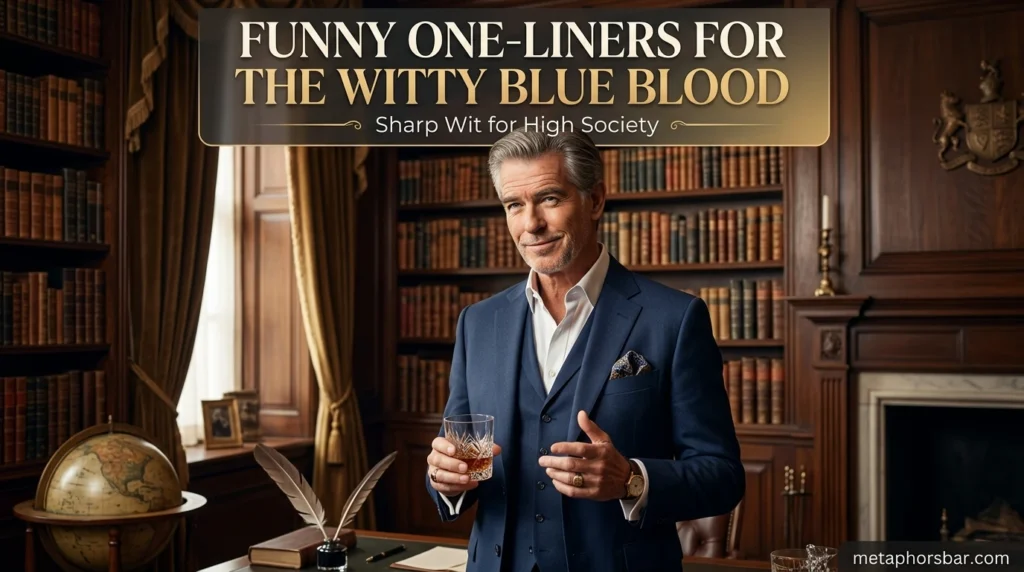 Funny One-Liners for the Witty Blue Blood