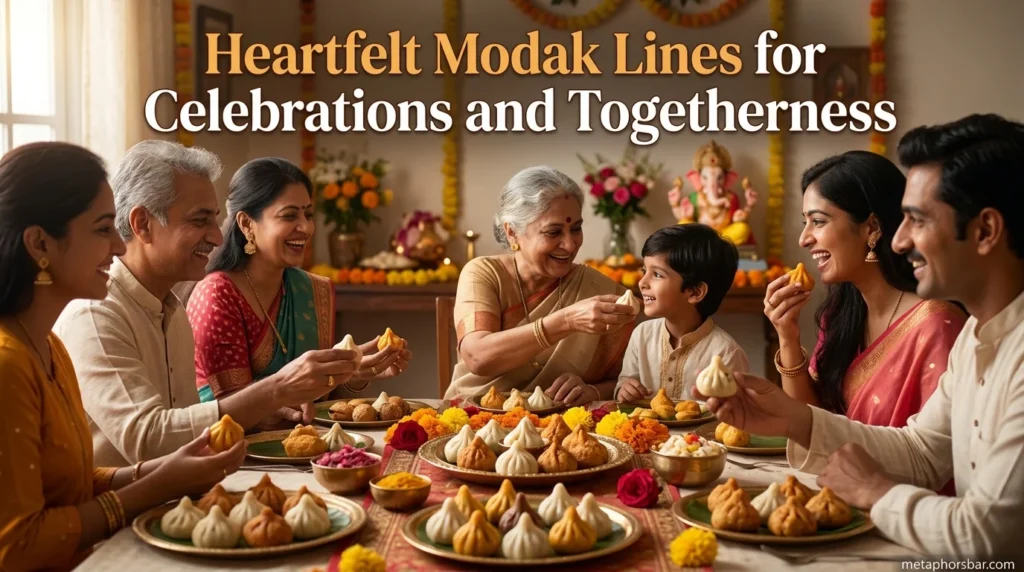 Heartfelt Modak Lines for Celebrations and Togetherness