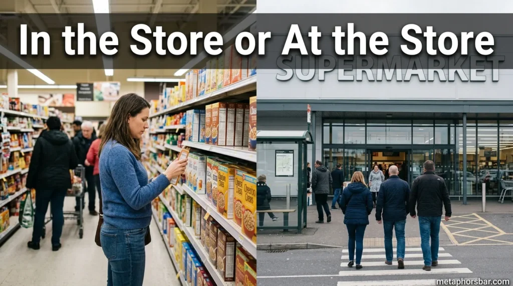 In the Store or At the Store