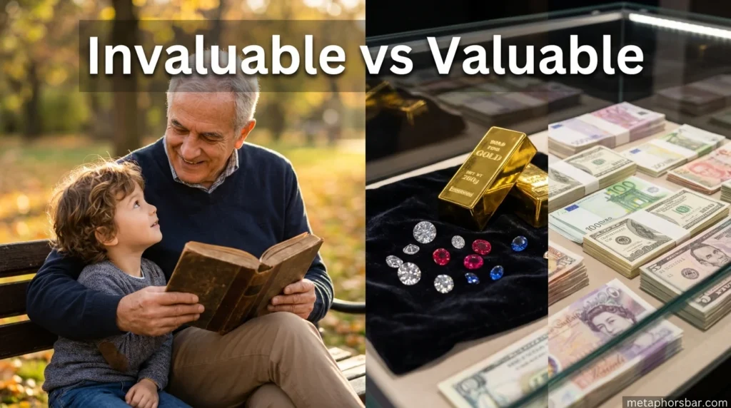 Invaluable vs Valuable