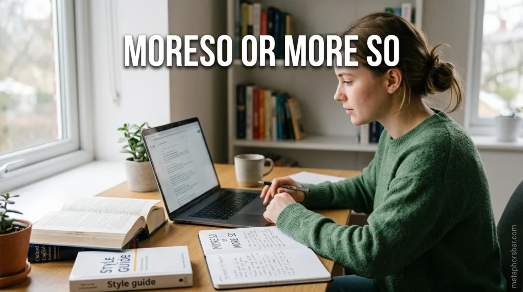 Moreso or More So