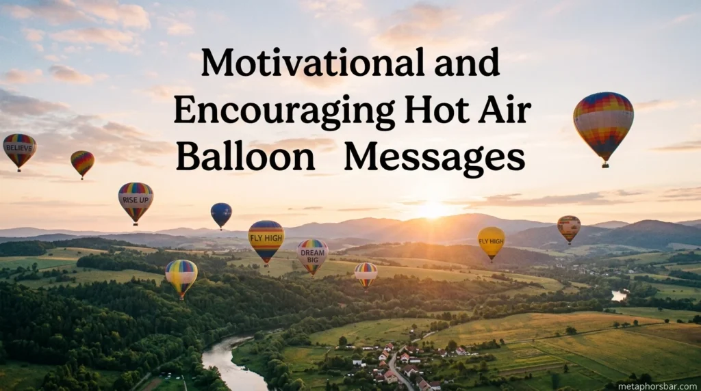Motivational and Encouraging Hot Air Balloon Messages