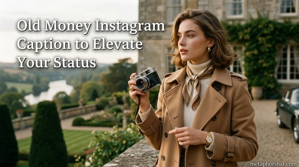 Old Money Instagram Caption to Elevate Your Status