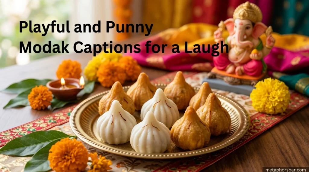 Playful and Punny Modak Captions for a Laugh