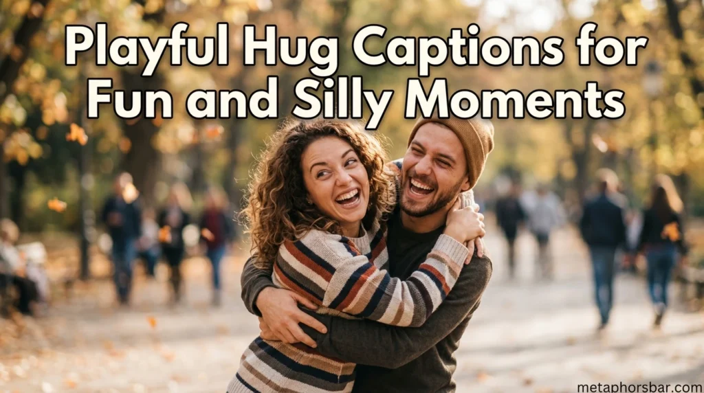 Playful Hug Captions for Fun and Silly Moments