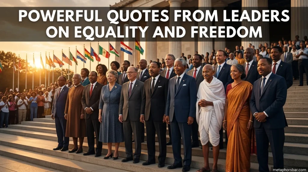 Powerful Quotes from Leaders on Equality and Freedom