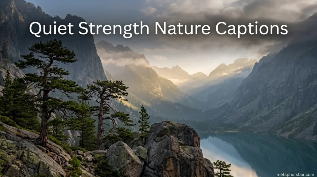 Quiet Strength Nature Captions
