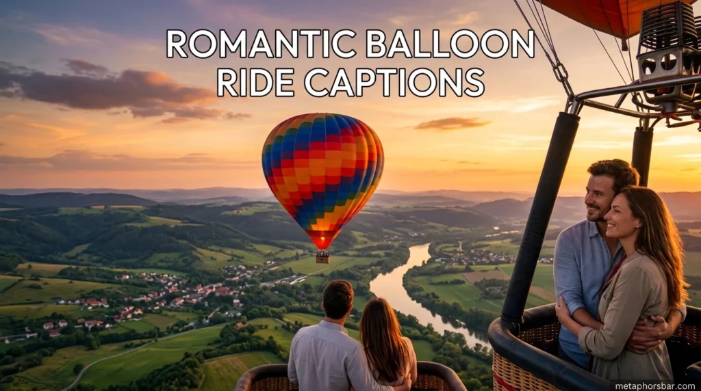 Romantic Balloon Ride Captions