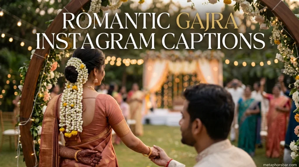 Romantic Gajra Instagram Captions