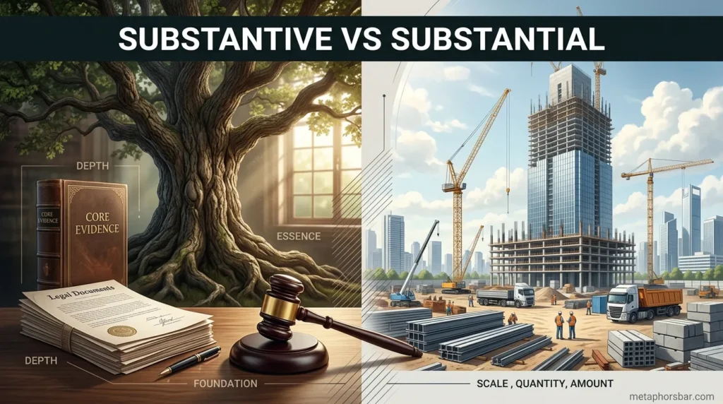 Substantive vs Substantial