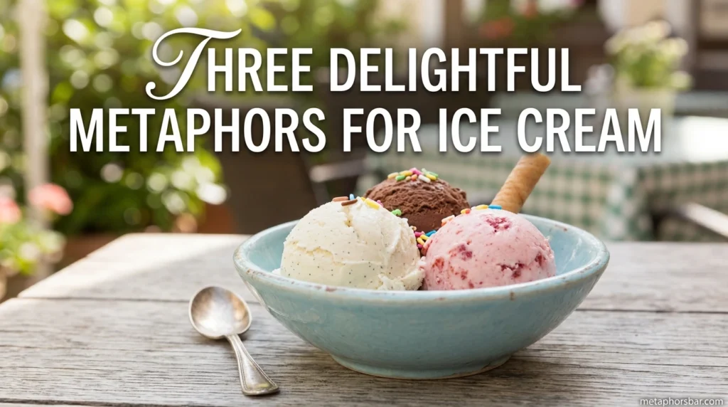 Three Delightful Metaphors for Ice Cream