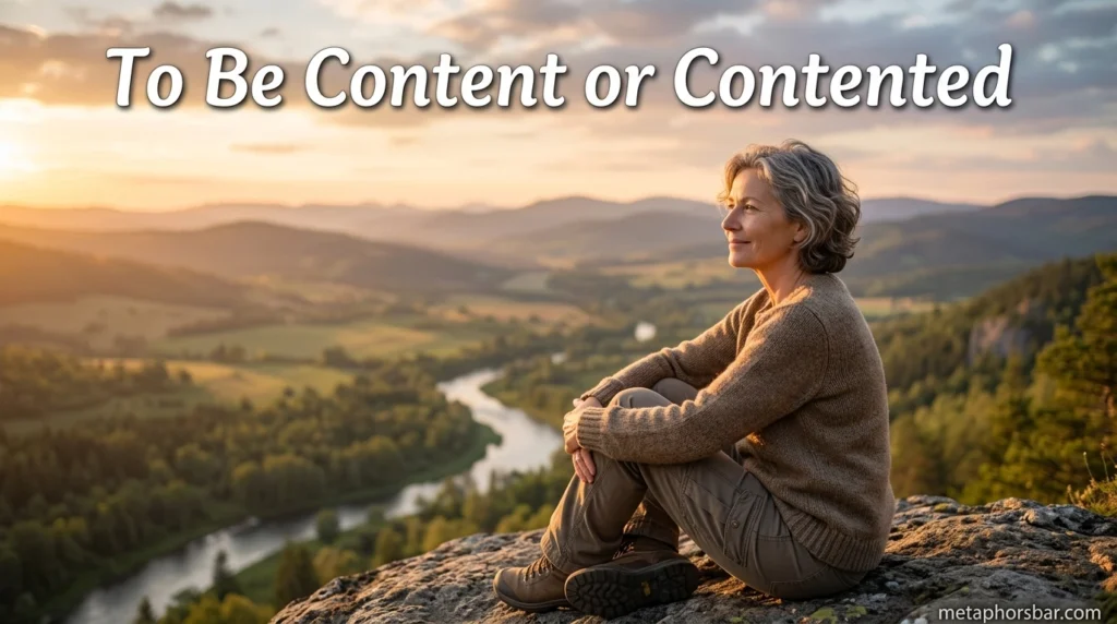 To Be Content or Contented