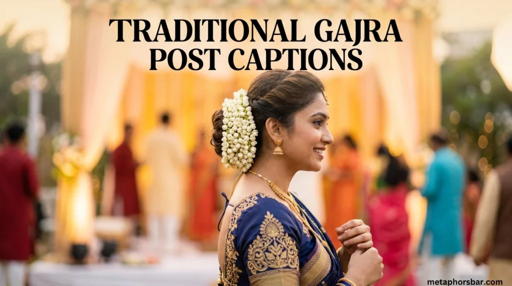 Traditional Gajra Post Captions
