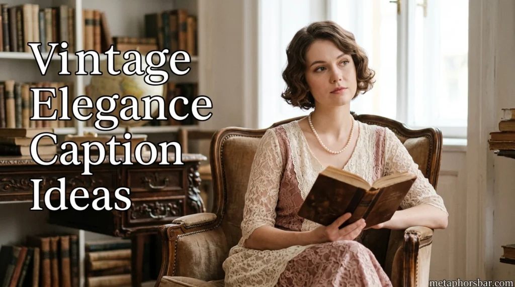 Vintage Elegance Caption Ideas