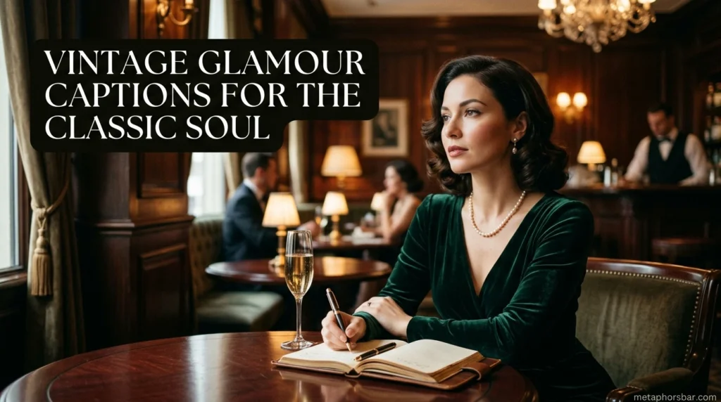 Vintage Glamour Captions for the Classic Soul