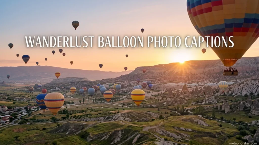 Wanderlust Balloon Photo Captions