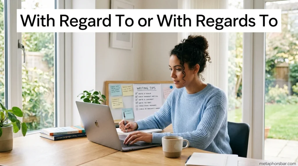 With Regard To or With Regards To