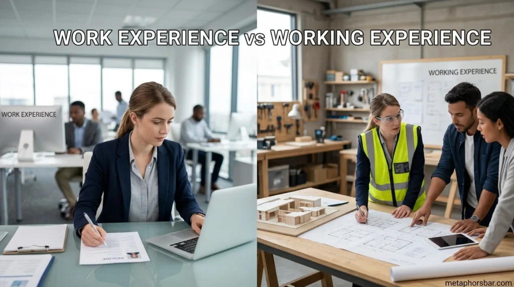 Work Experience vs Working Experience