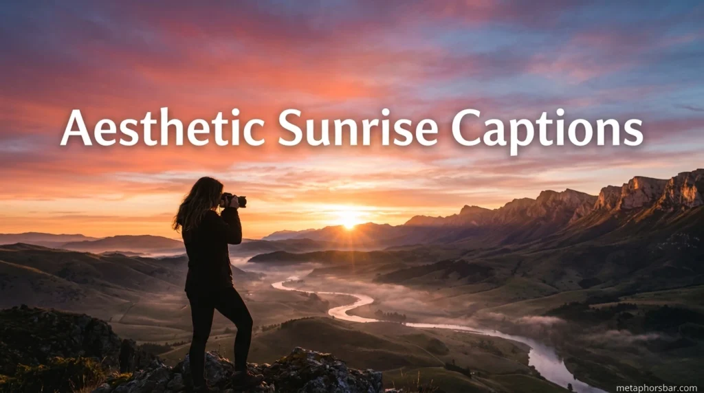 Aesthetic Sunrise Captions