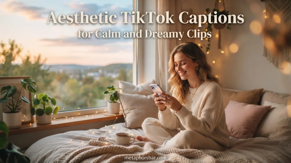 Aesthetic TikTok Captions for Calm and Dreamy Clips